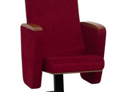 Art Deco Fautteuil Sessel Sofa 1 Sëtzer fir Theater Design Luxus Rout Textil Nei